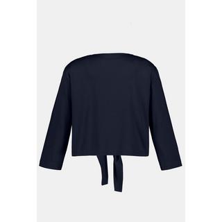 Ulla Popken Jersey Bolero kurze Jacke 3/4-Arm Saumknoten  