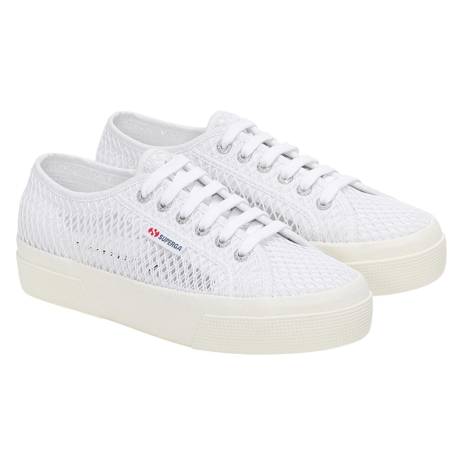 Baskets Superga Femme Argenté - Taille 39 - Occasion Peu Portées - Entretien Soigné