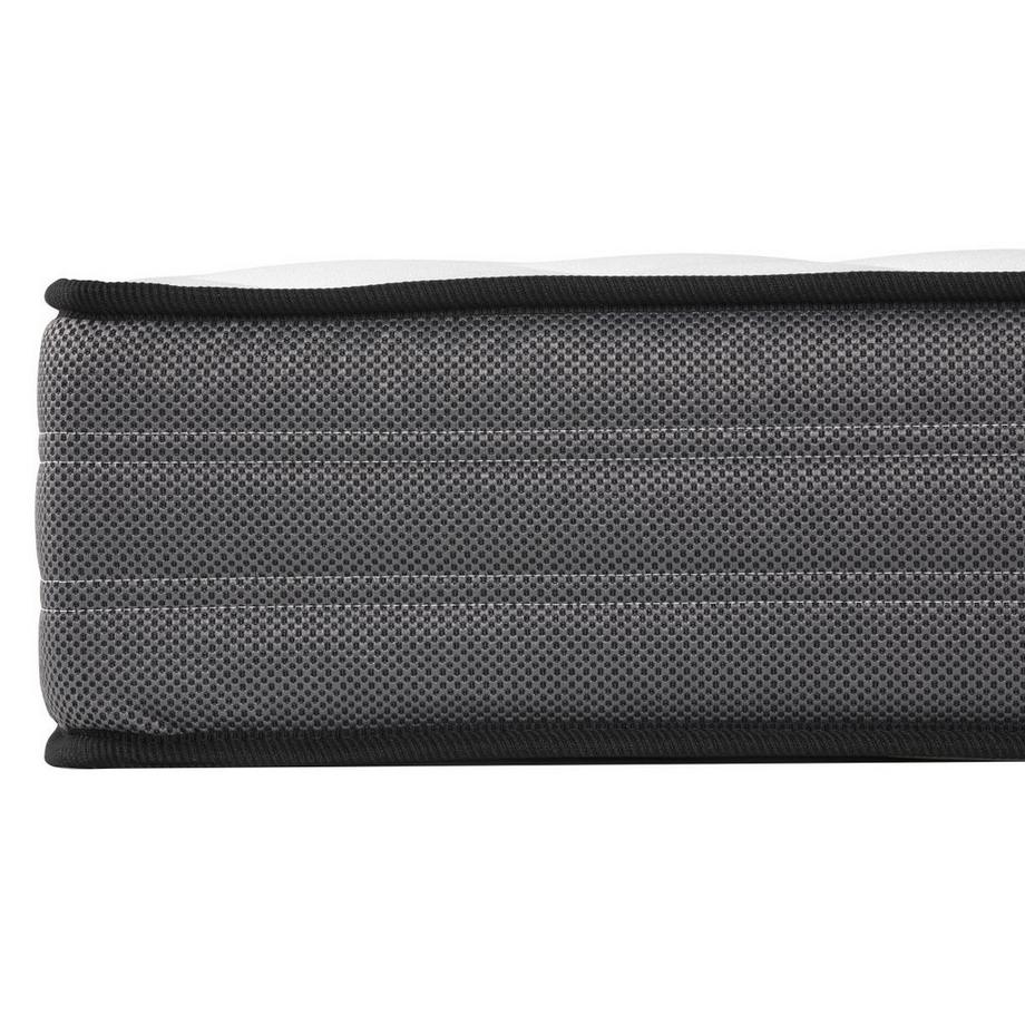 Ysmée Komplett-Set - 140 x 190 cm - Bettgestell + Taschenfederkernmatratze - Stärke 20 cm - Holzfarben hell - AMBRACIE von YSMÉE  