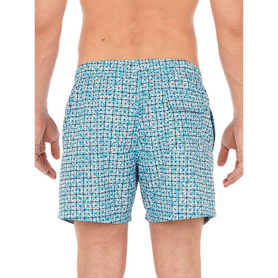 HOM Beach Boxer Geometrische Badeshorts  
