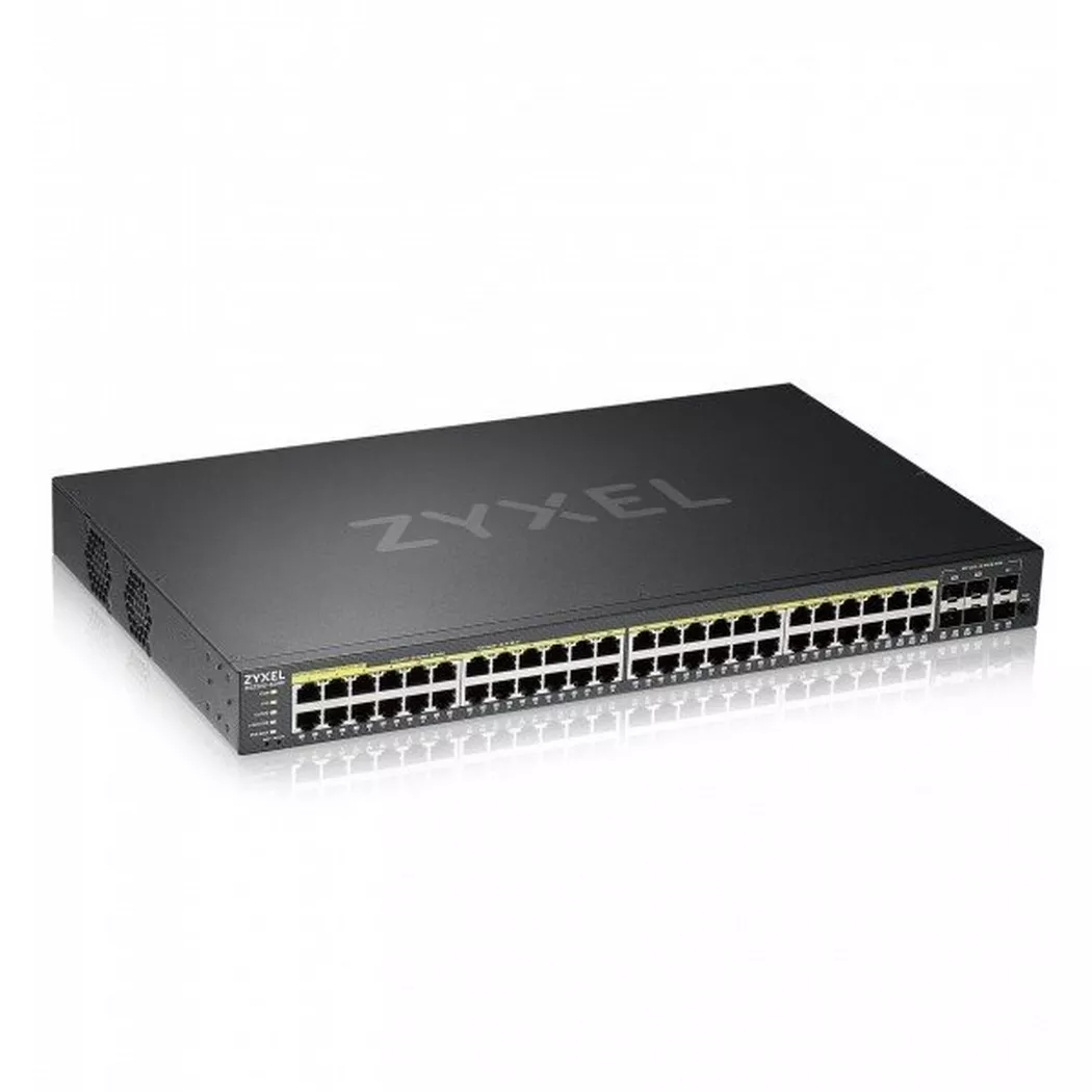 Zyxel GS2220-50HP-EU0101F network switch Managed L2 Gigabit Ethernet (10/100/1000) Power over Ethernet (PoE) Black