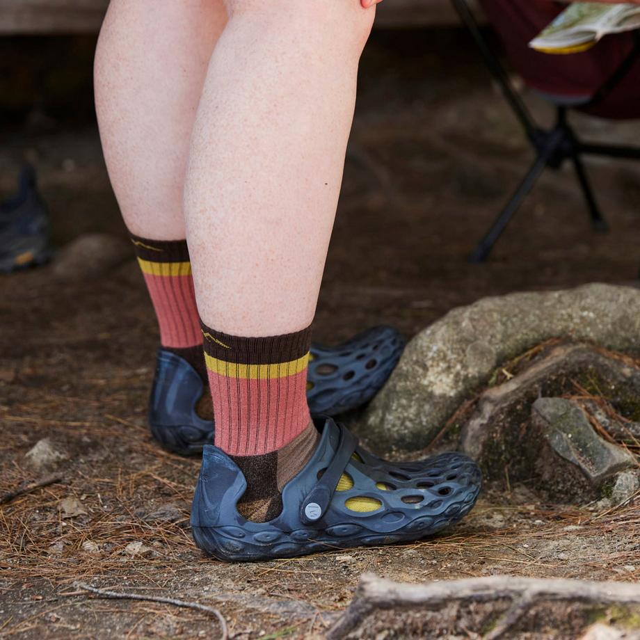 Darn Tough Vermont  Darn Tough Chaussettes Femme Mi-Mollet Randonnée Laine Mérinos Légères 