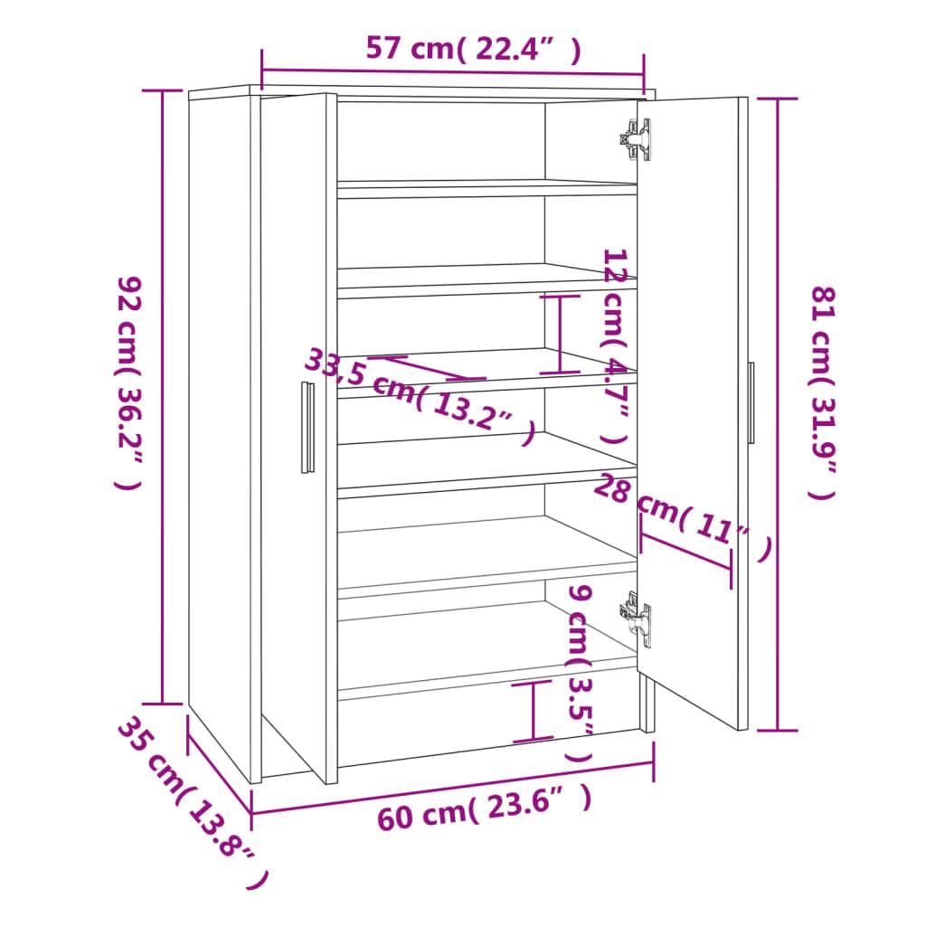 VidaXL scarpiera Legno multistrato  