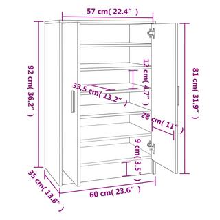 VidaXL Schuhregal holzwerkstoff  