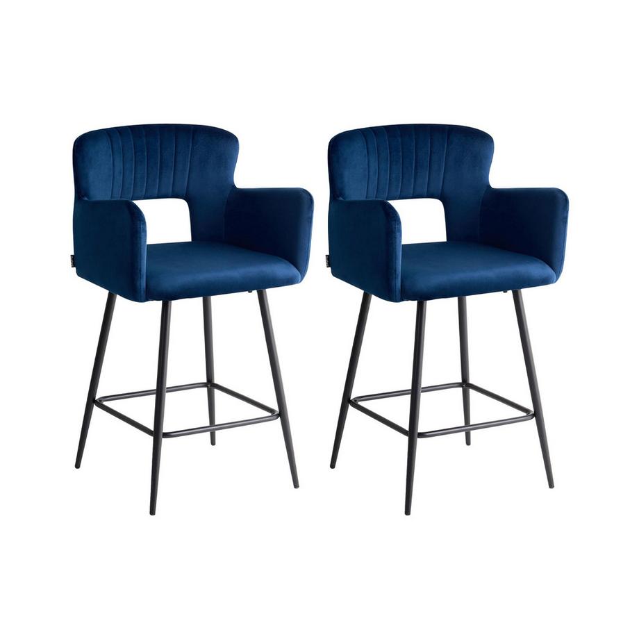 Set di 2 sedie alte en Velluto  SANILAC