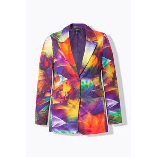 Ulla Popken  Blazer, Punto di Roma, Reverskragen, Langarm 