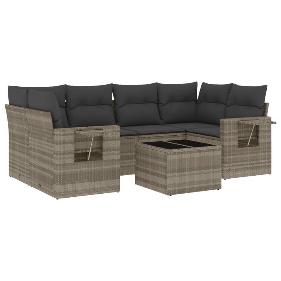 set divano da giardino Polirattan