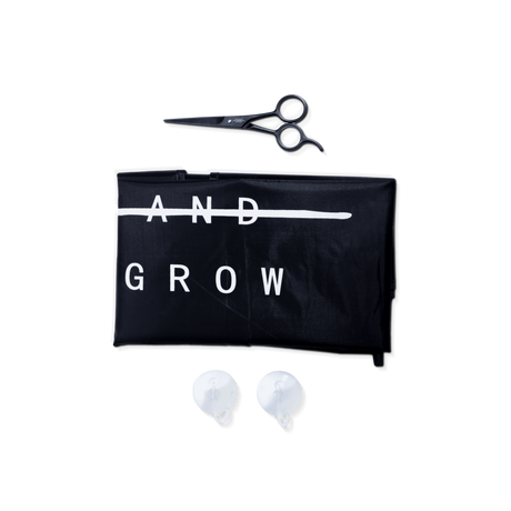 Groom and Grow  Chiffon de récupération des poils de barbe avec ciseaux à barbe 
