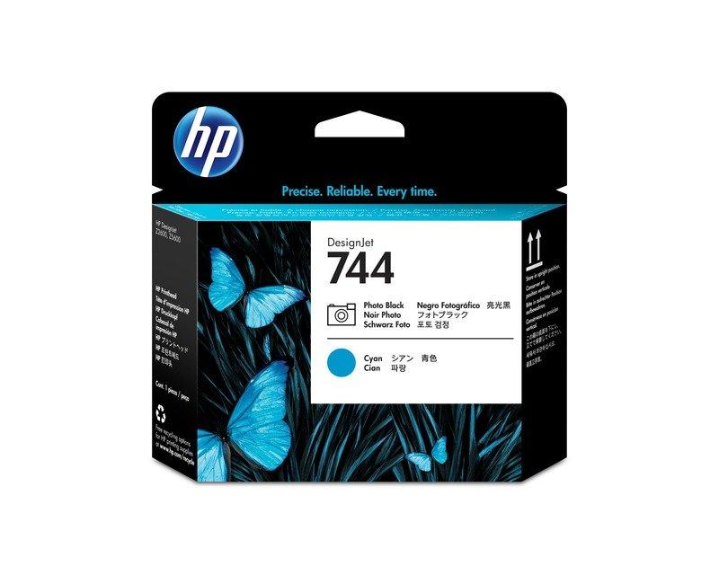 Hewlett-Packard  HP Druckkopf 744 ph.black/cyan F9J86A DesignJet Z5600 