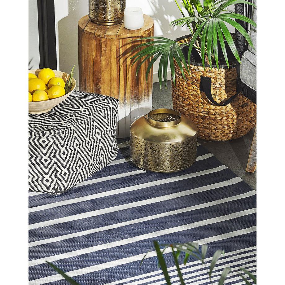 Beliani Outdoorteppich aus Polypropylen Modern HALDIA  