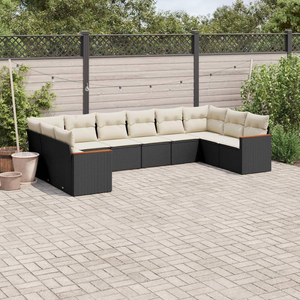 VidaXL set divano da giardino Polirattan  