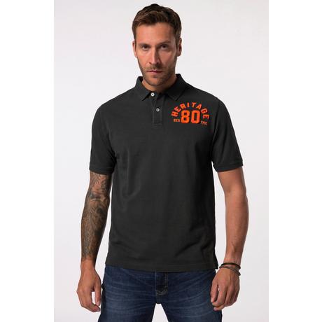 JP1880 Piqué Halbarm Poloshirt Florales Muster Vintage Look  