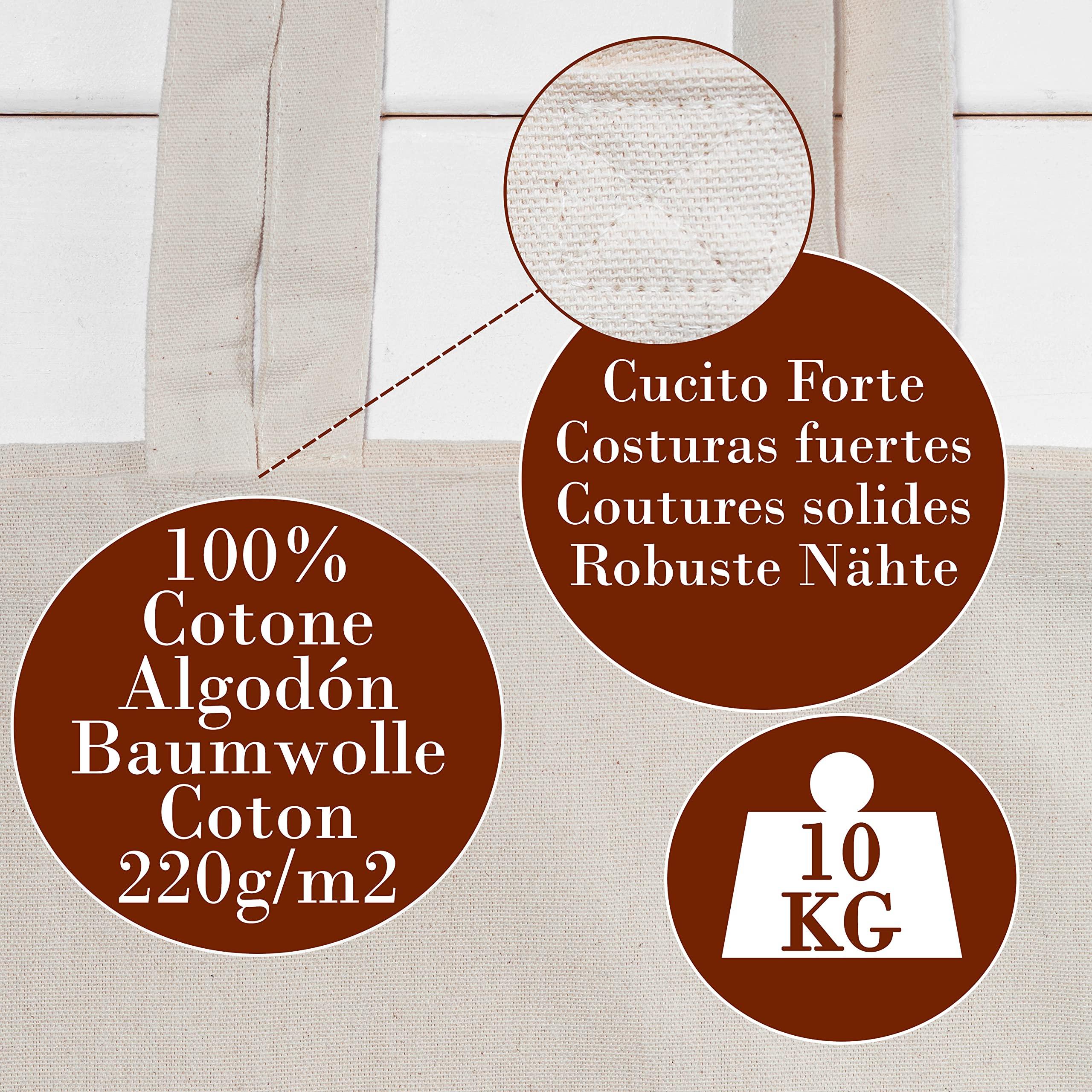 Only-bags.store  Sac en tissu - Sac en coton imprimé - Sac de transport - Sac en jute 