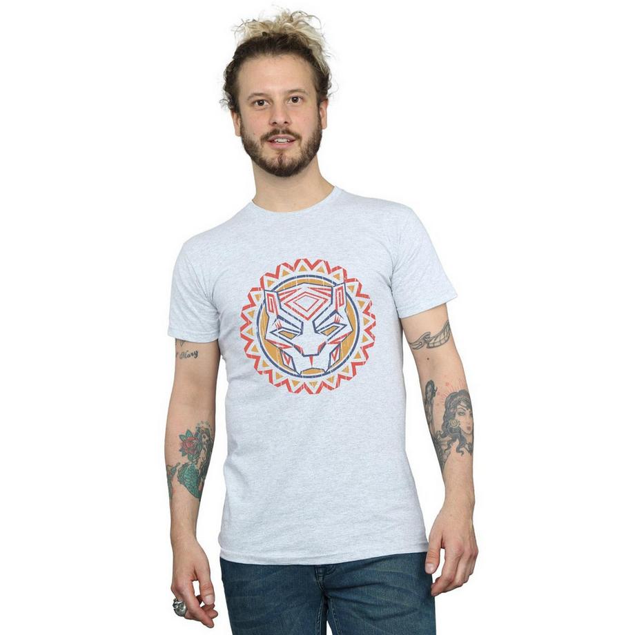 MARVEL T-shirt Maschera Tribale Black Panther  