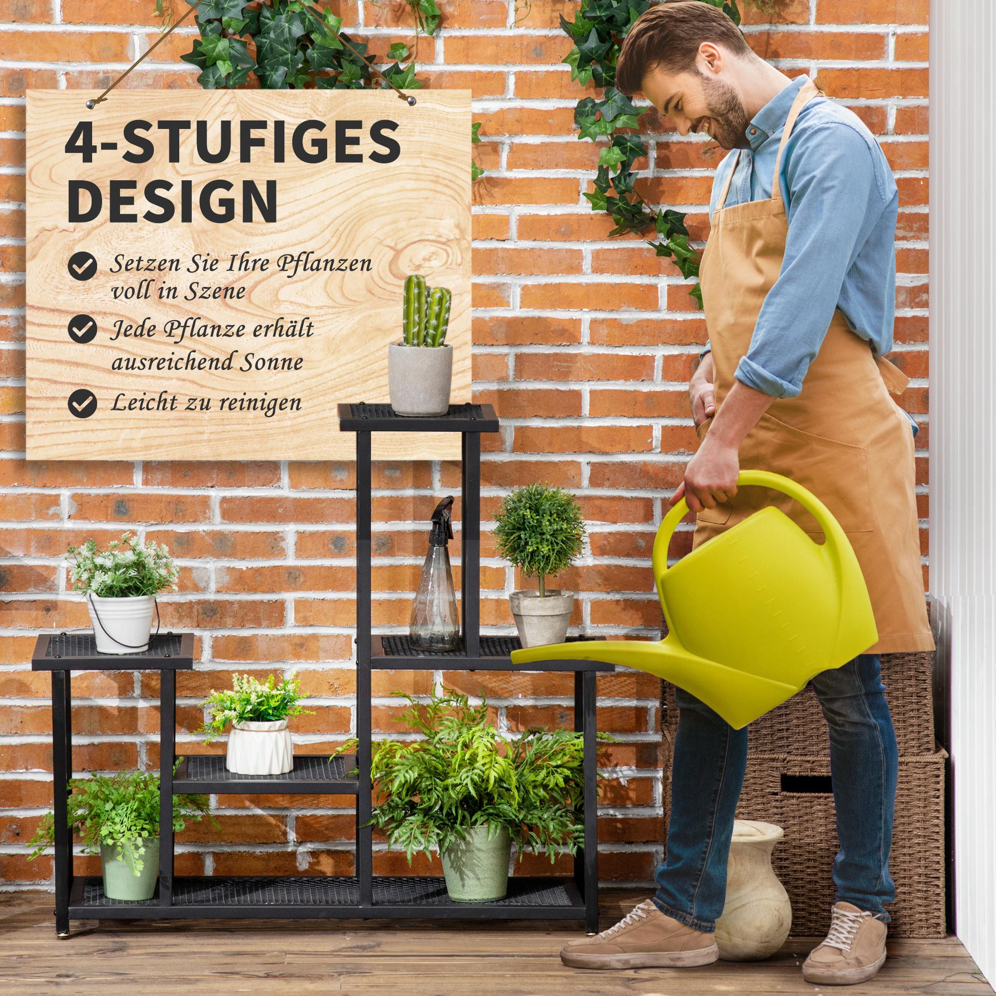 Outsunny support de fleurs  