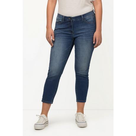 Ulla Popken  Jean Sarah, jambes étroites, taille haute, matière recyclée 