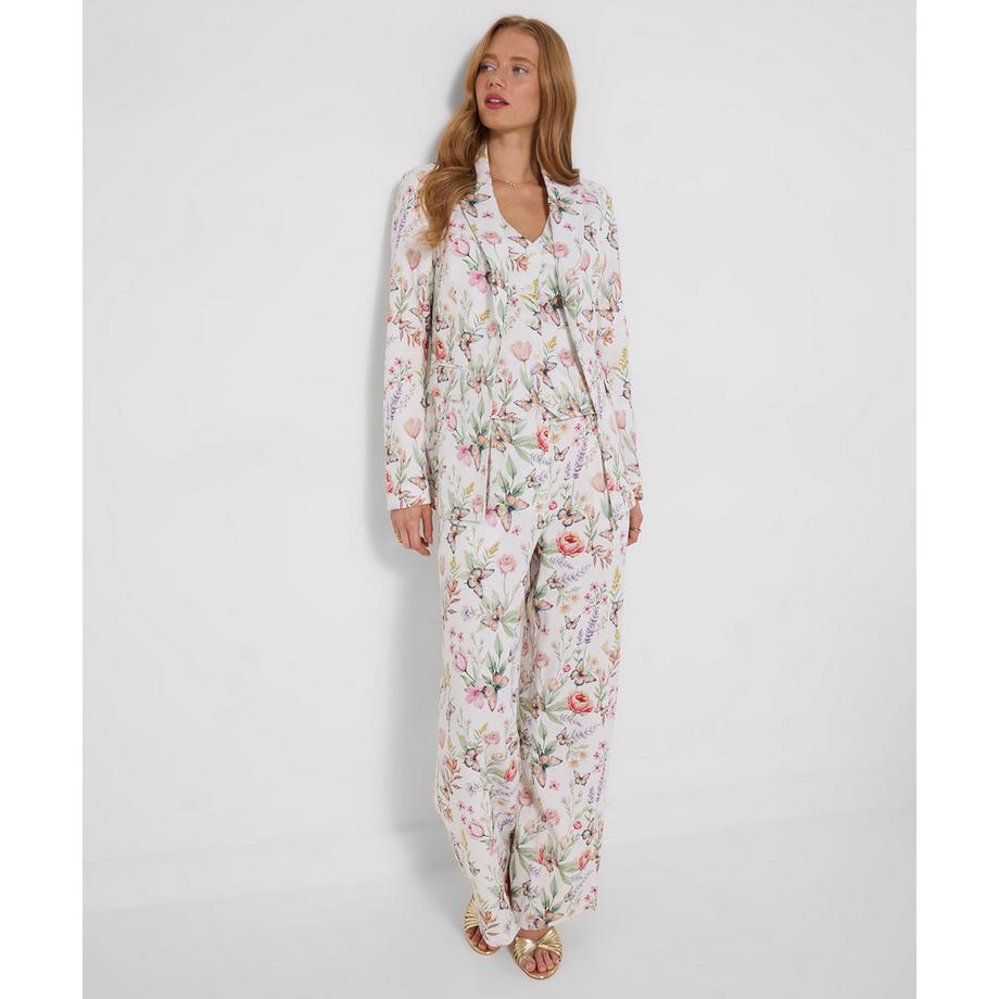 Joe Browns Veste Mélange Lin Imprimé Papillon Floral  