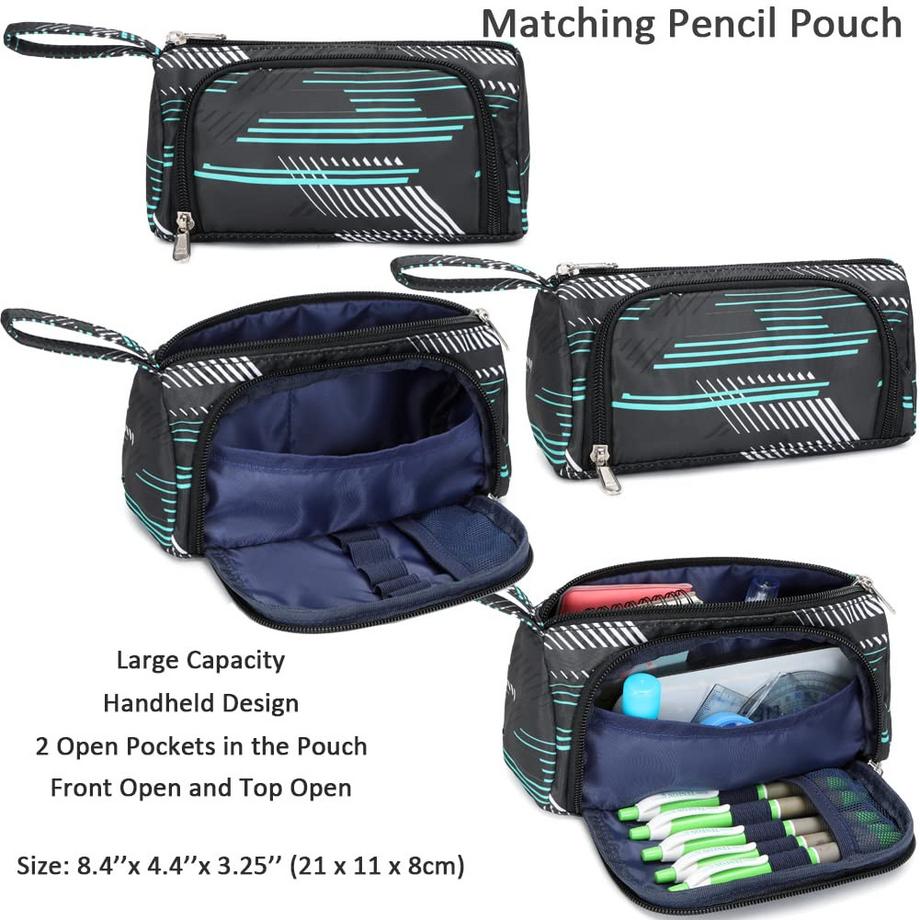 Only-bags.store Set Zaino Scuola per Adolescenti Viaggio Escursionismo Campeggio  