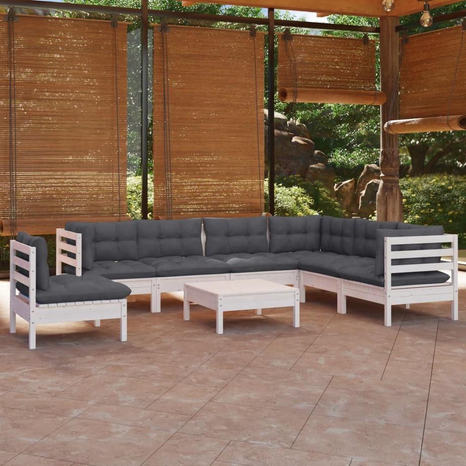 VidaXL Salon de jardin bois de pin  