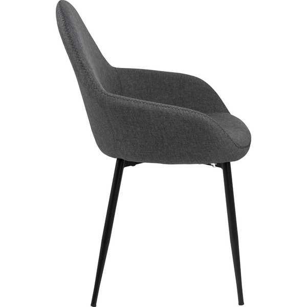 mutoni Fauteuil Riga gris noir  