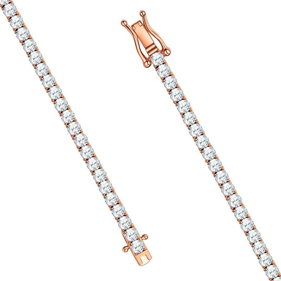 Lulu & Jane  Armband Messing Zirkonia 