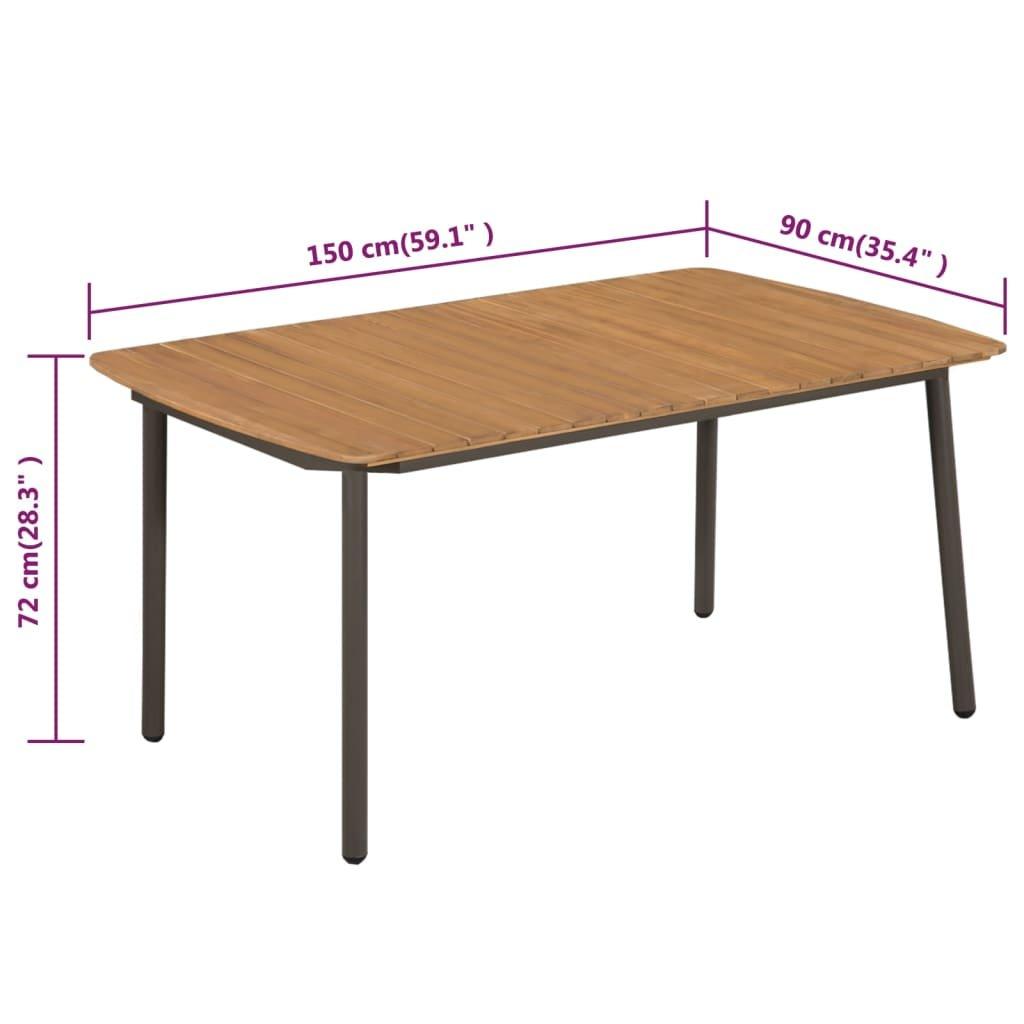 VidaXL Table de jardin  