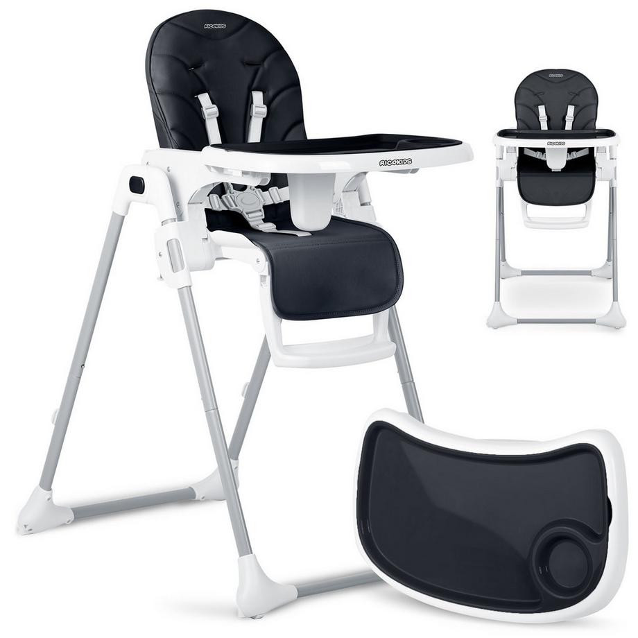 Ricokids Tulo Chaise de salle à manger noire pour enfants