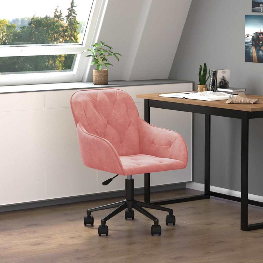 VidaXL Chaise de bureau velours  
