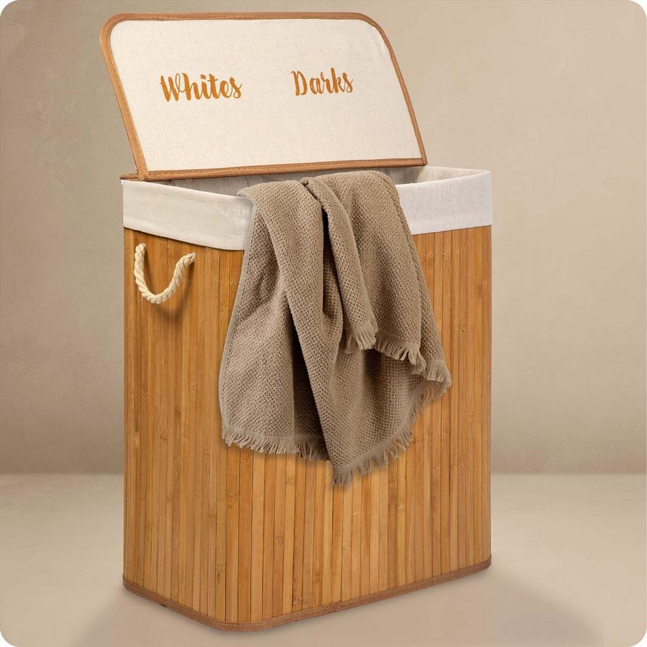 B2X Cesto portabiancheria in bambù  
