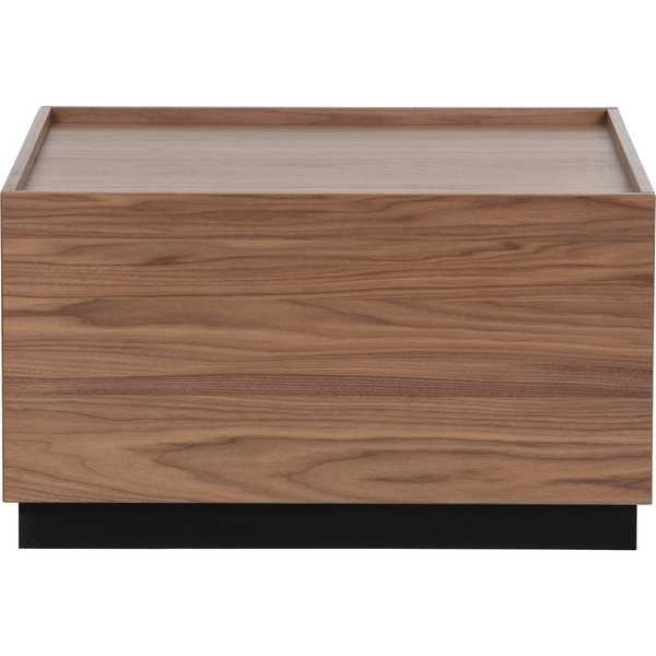 mutoni Table basse bloc pin noyer 82x82 (FSC)  