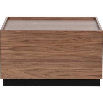 Table basse bloc pin noyer 82x82 (FSC)