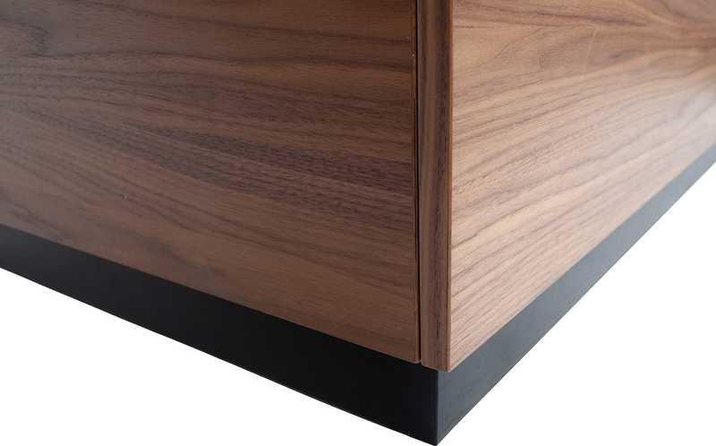 mutoni Table basse bloc pin noyer 82x82 (FSC)  