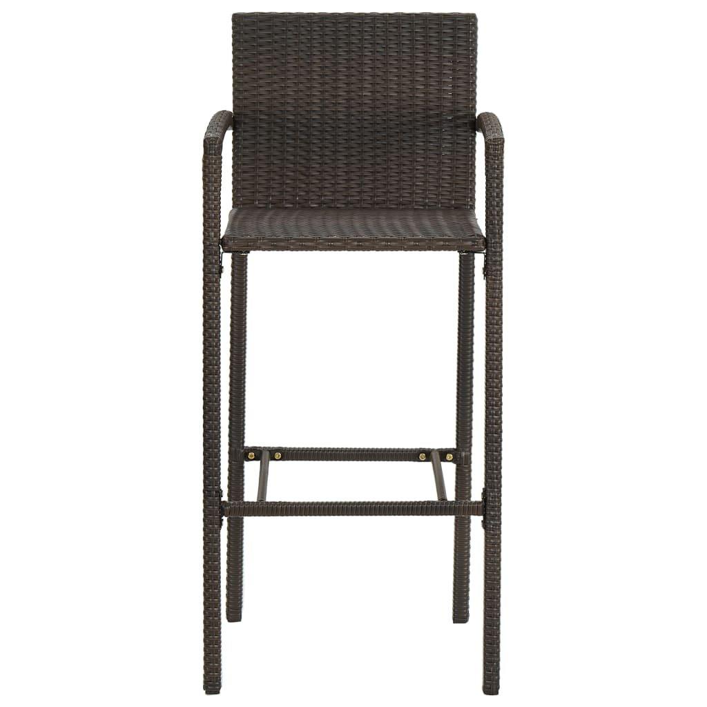 VidaXL Tabouret de bar rotin synthétique  