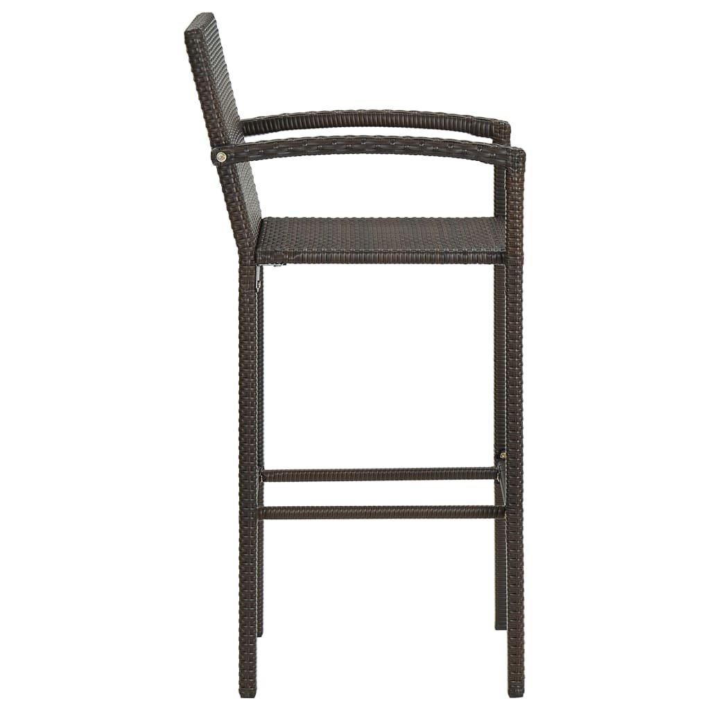 VidaXL Tabouret de bar rotin synthétique  