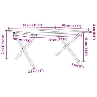 VidaXL Couchtisch kiefernholz  