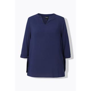 Ulla Popken  Blusa dal taglio svasato con fiocco sulle maniche a 3/4 