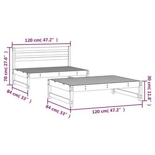 VidaXL Garten lounge set holz  