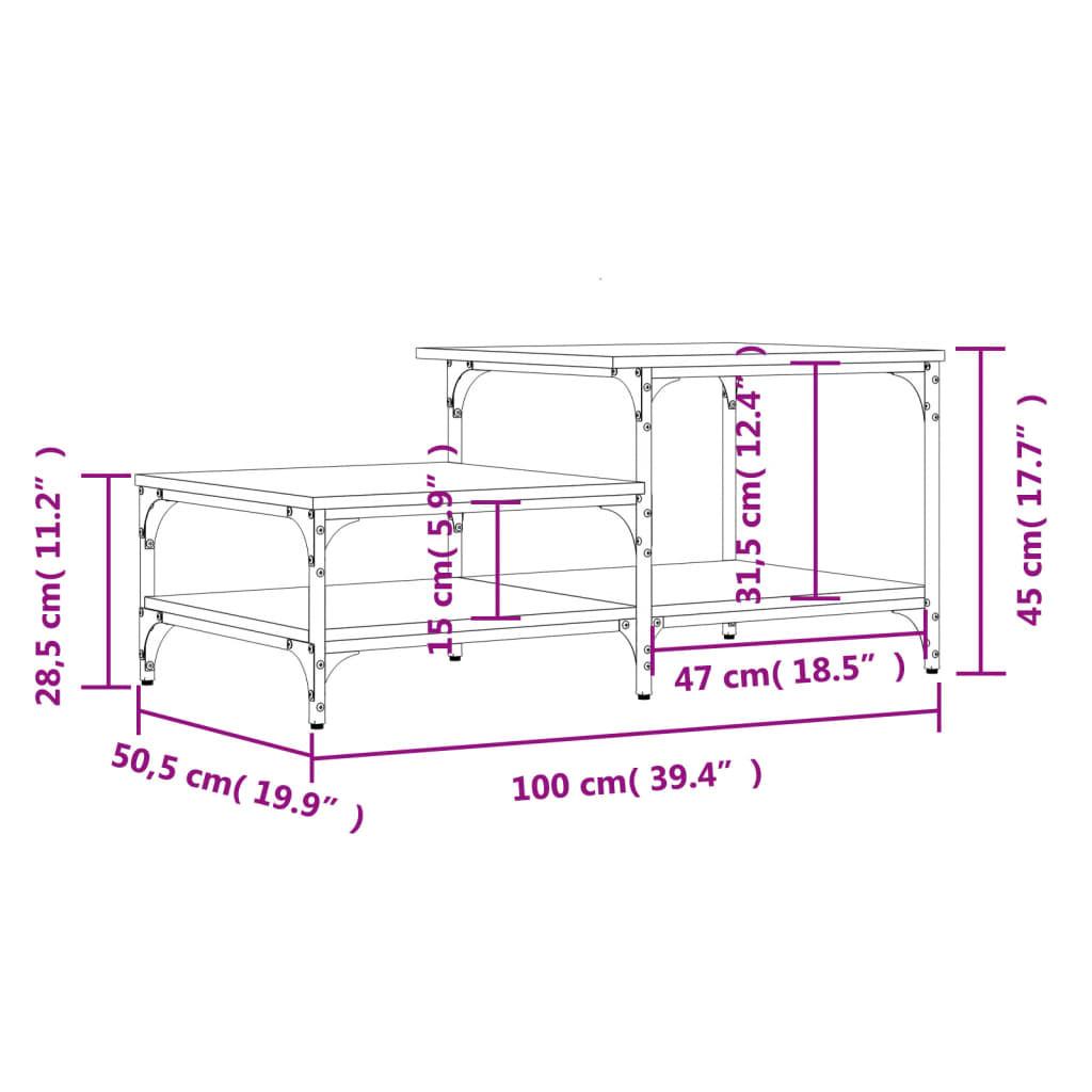 VidaXL Couchtisch holzwerkstoff  