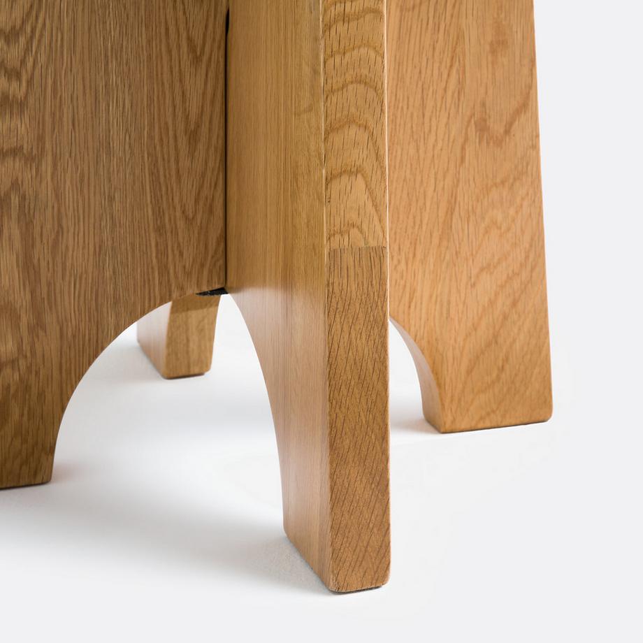 La Redoute Intérieurs Tabouret rembourré pied chêne massif  