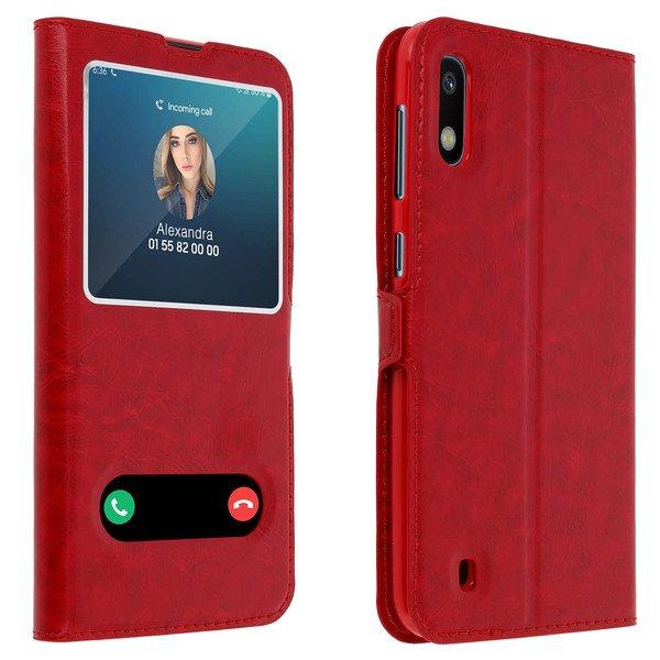 Avizar  Custodia 2 Finestre Galaxy A10 Rosso 