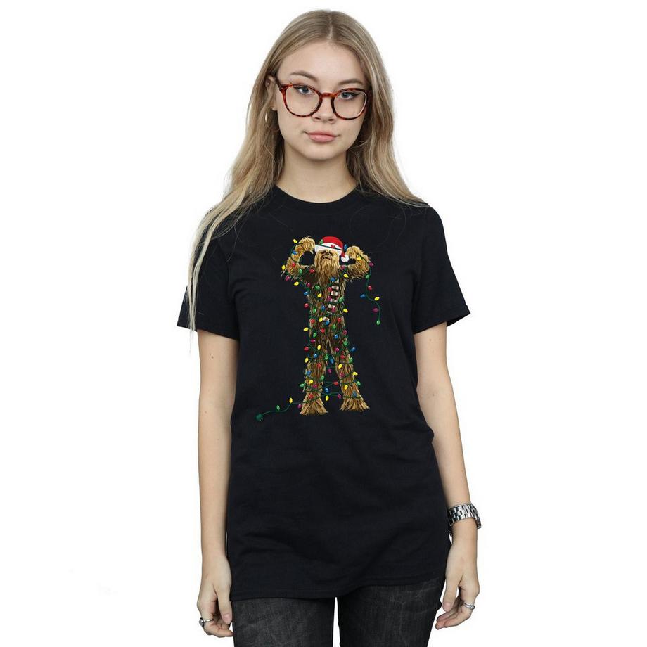 STAR WARS Star Wars Christmas Chewbacca Lights T-Shirt  