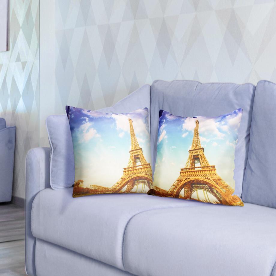Avizar 2 Stk. Kissenbezüge Alte Eiffelturm  