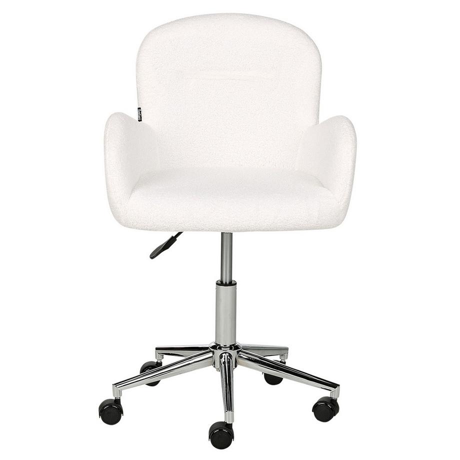 Beliani Chaise de bureau en Bouclé Rétro PRIDDY  