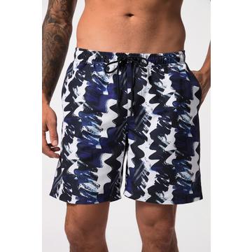 Short de bain collection Beachwear. Taille élastique et imprimé graphique