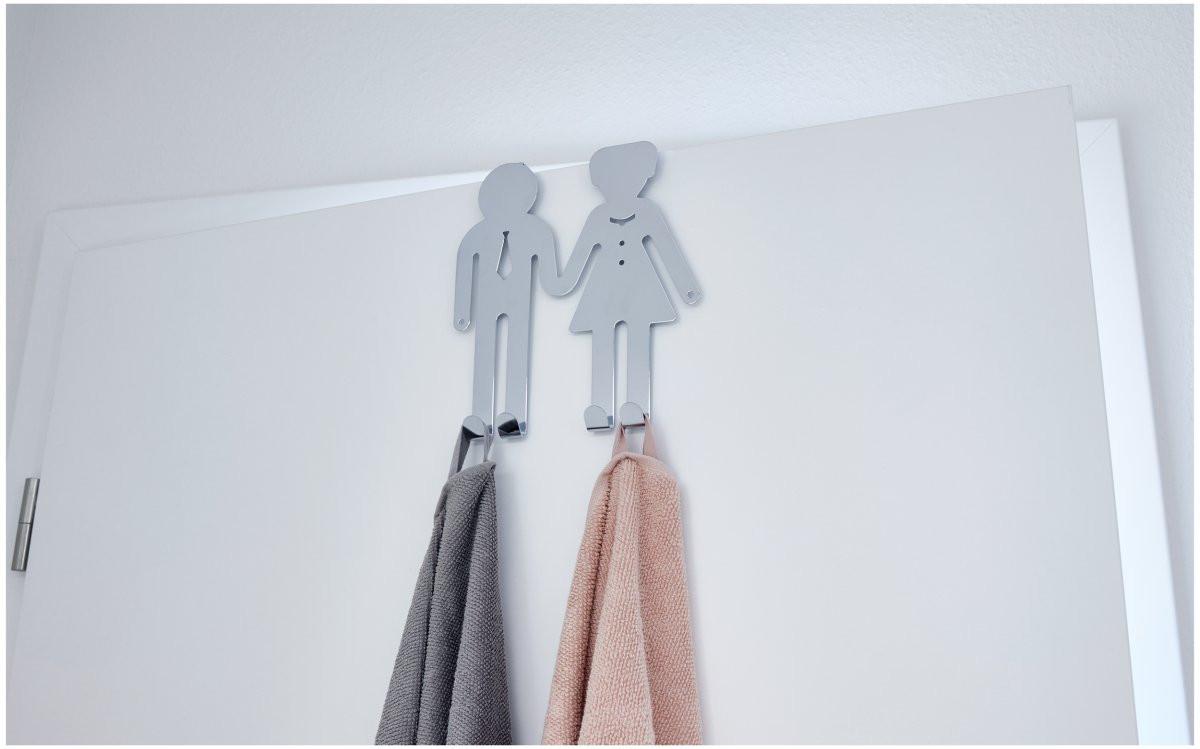 diaqua Garderobe porte homme + femme chromé  