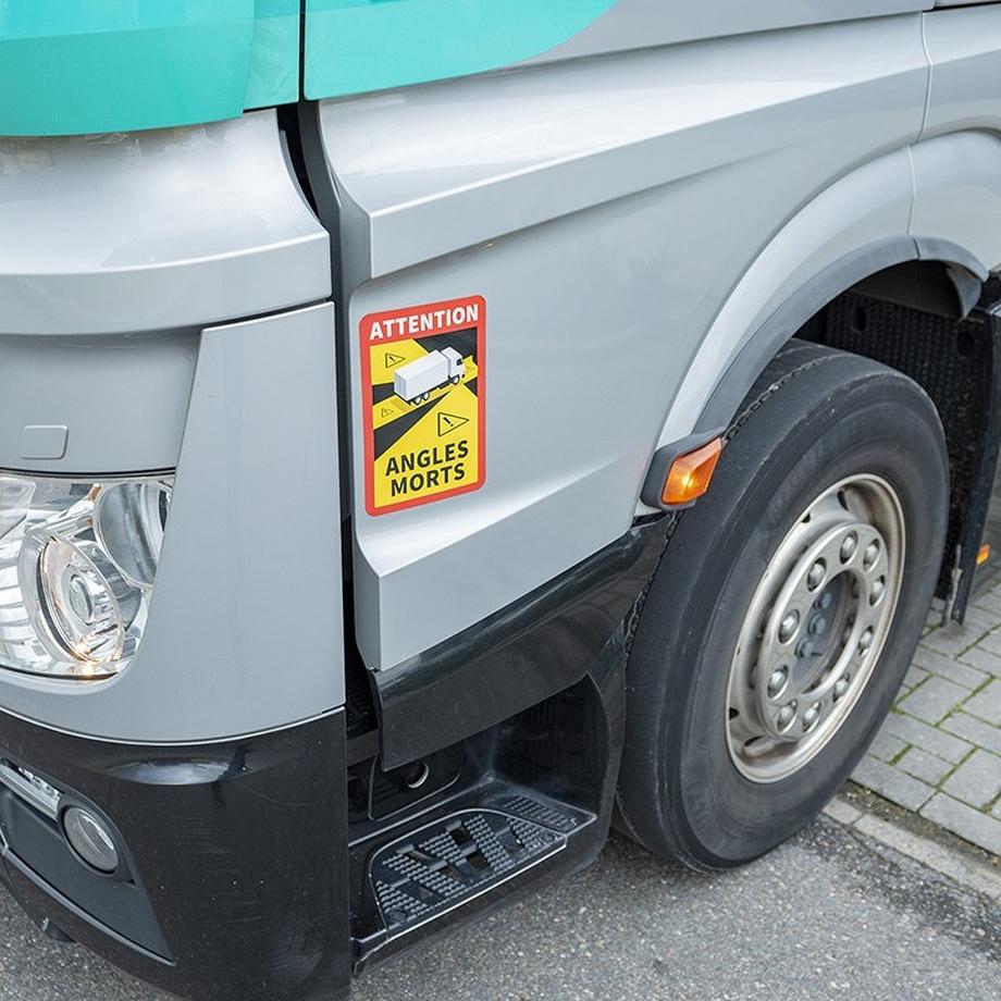 Pricenet  Aufkleber „Achtung Angles Morts!“ LKW 
