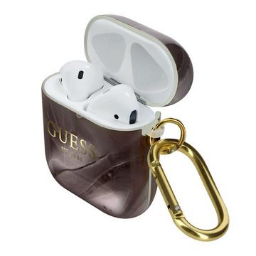 Coque AirPods Guess Noir marbré