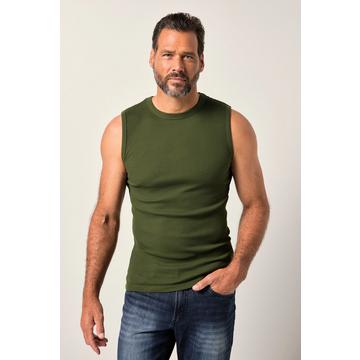 Canottiera in jersey a costine con spalline larghe, fino alla tg. 8XL