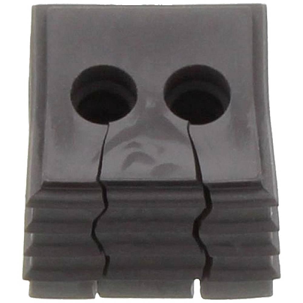 CONTA-CLIP  KDS-DE 2X5-6 BK Dichtelement Thermoplastisches Elastomer Schwarz 10 St. 