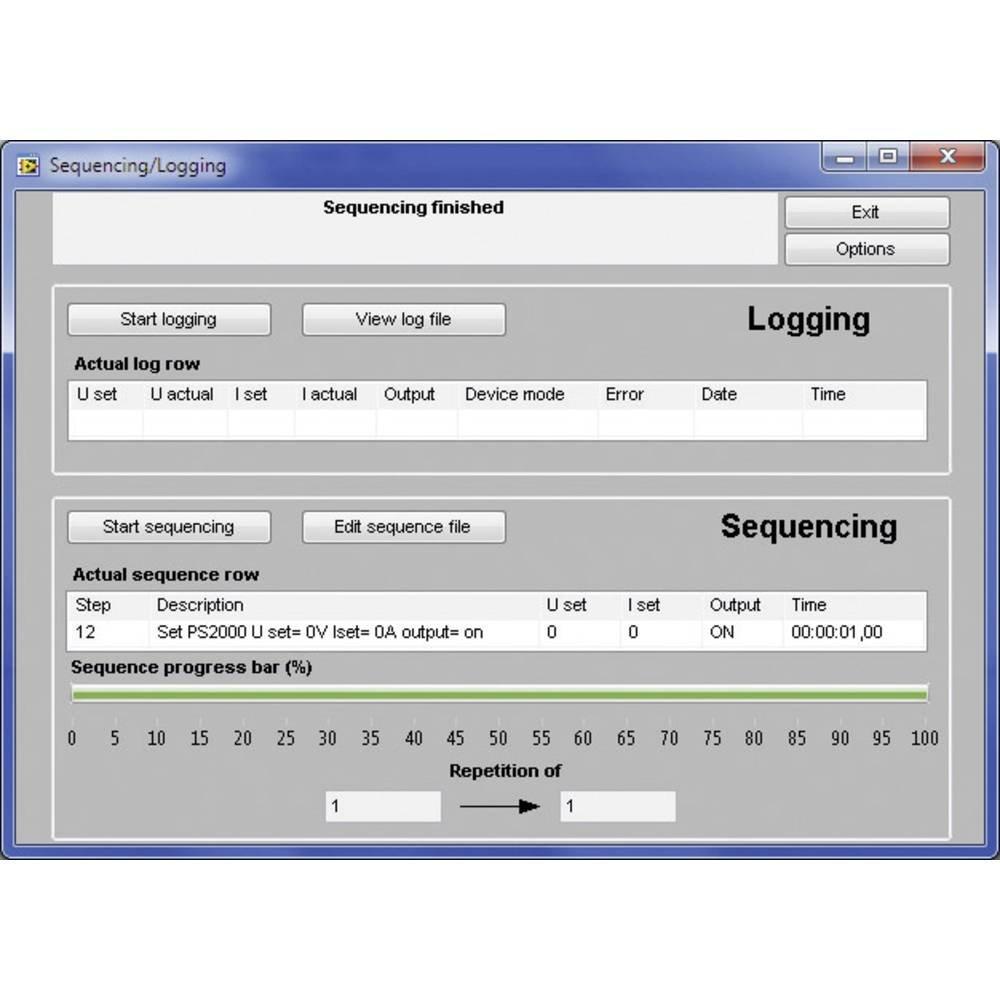 EA Elektro Automatik  Windows-Software EasyPS2000 für -PS2000B Single und Triple Netzgeräte 